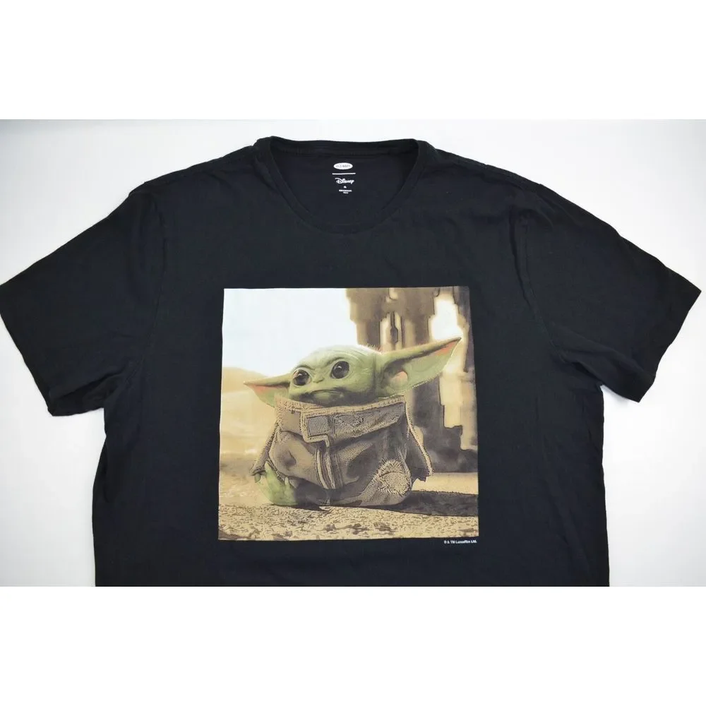OLD NAVY Black  T-Shirt XL‎ Disney Star Wars The Mandalorian THE CHILD Baby Yoda